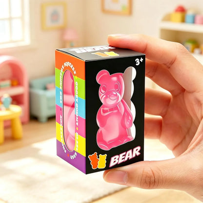 Gummy Bear Taba Squishies Fidget Toys, Stress Ball Relief, Sugar Squishies Gummy Bear Fidget Toys for Kids Adults, Slow Rising Sensory Stress Balls for Birthday Gifts Party Favors (Purple)
