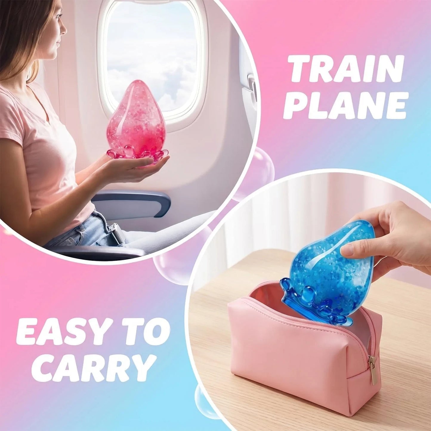 Water Drop Squeeze Squishies, Dream Squishy Drop Squishy Stress Ball,Drop Gifts for Anxiety Relief Office Easter Birthday (Pink)
