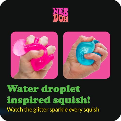 Schylling NeeDoh Dream Drop - Sensory Squeeze Toy with Dreamy Smooth Squeeze - 3" Tall - Color May Vary (Pack of 1)