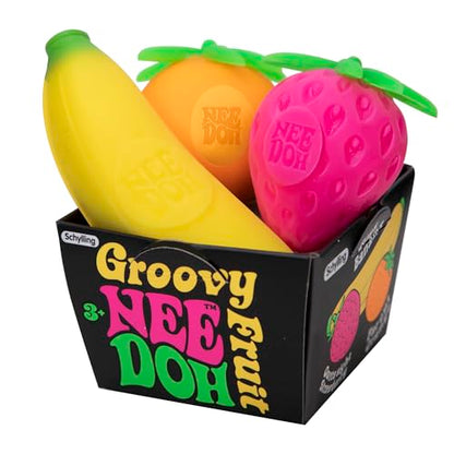 Schylling Nee Doh Groovy Fruit - Novelty Toy (GFND)