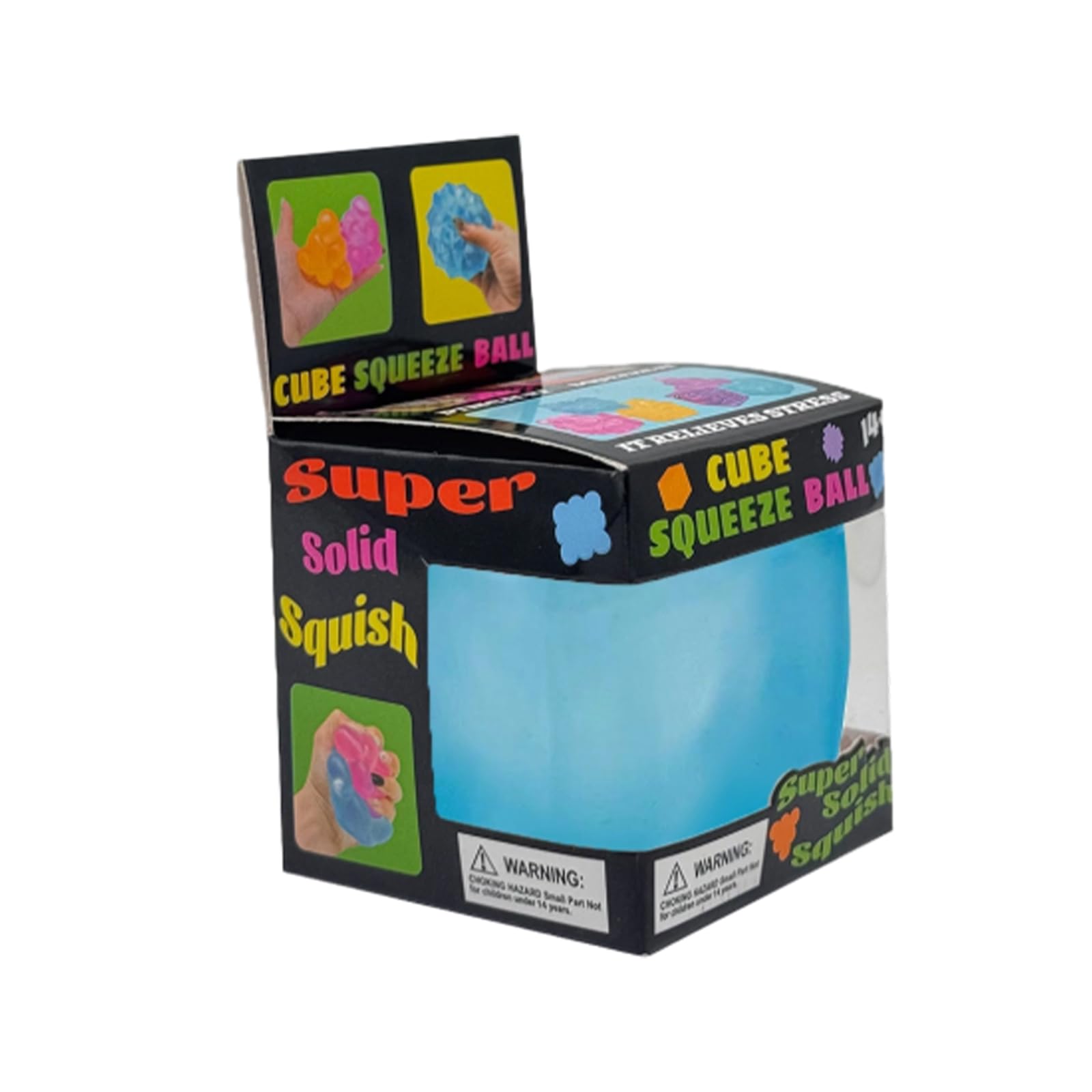 Schylling NeeDoh Nice Cube -Sensory Squeeze Toy with Super Solid Squish - 2.25" Cube - Pink