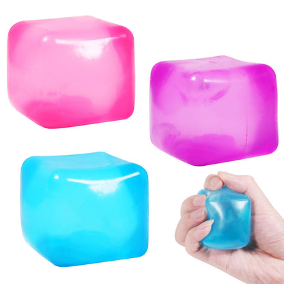 Schylling NeeDoh Nice Cube -Sensory Squeeze Toy with Super Solid Squish - 2.25" Cube