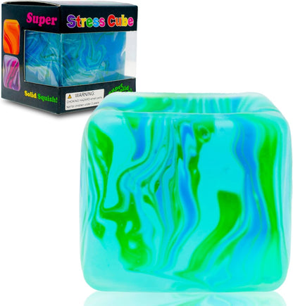Schylling Needoh Nice Cube Sensory Toy with a Super Solid Squish - Colors May Vary 3 Pack
