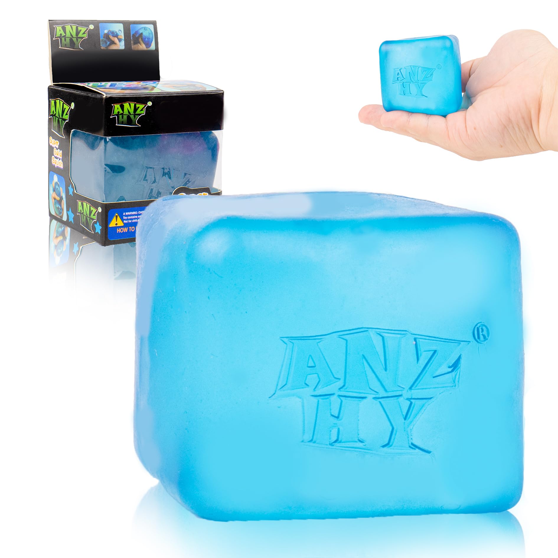Schylling NeeDoh Nice Cube -Sensory Squeeze Toy with Super Solid Squish - 2.25" Cube - Pink