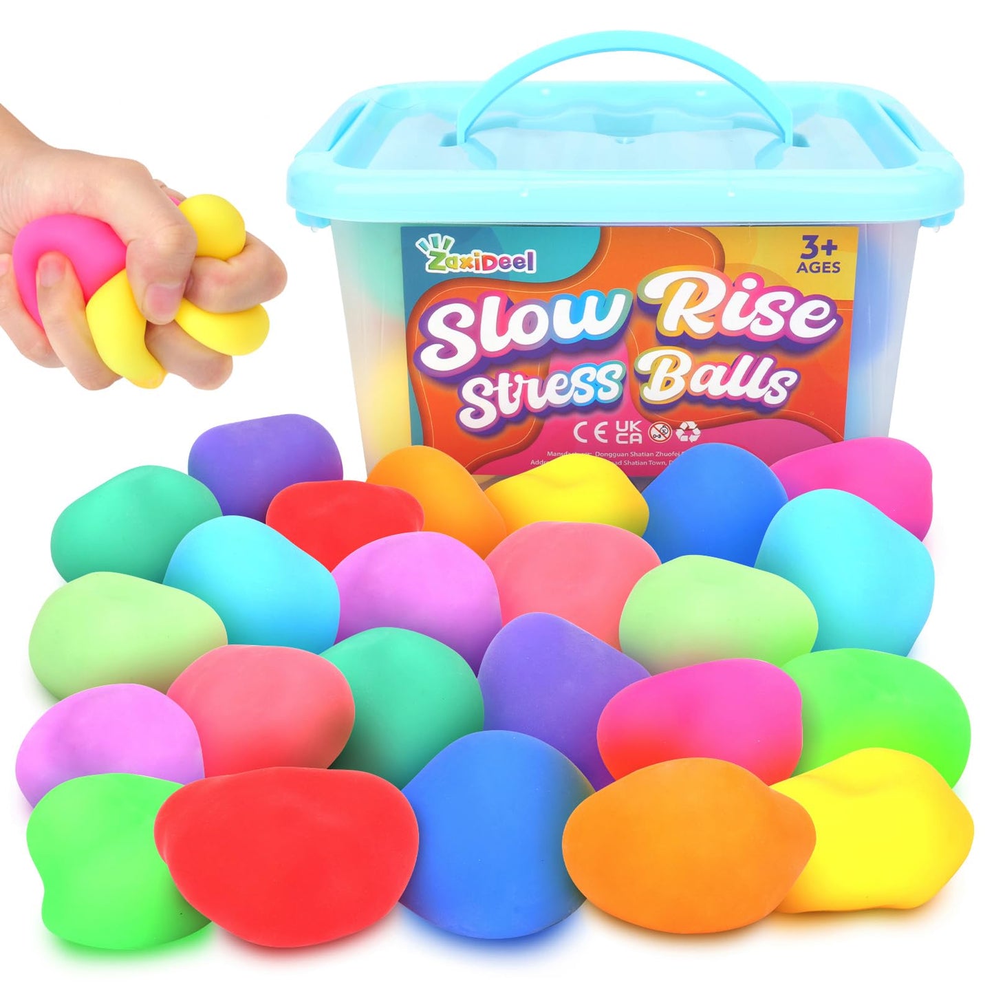 Schylling NeeDoh Teenie Gobs of Globs - Sensory Squeeze Toy - Contains 18 Mini Groovy Globs - 1.25" Wide - Multicolored