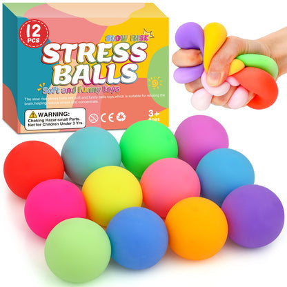 Schylling NeeDoh Teenie Gobs of Globs - Sensory Squeeze Toy - Contains 18 Mini Groovy Globs - 1.25" Wide - Multicolored