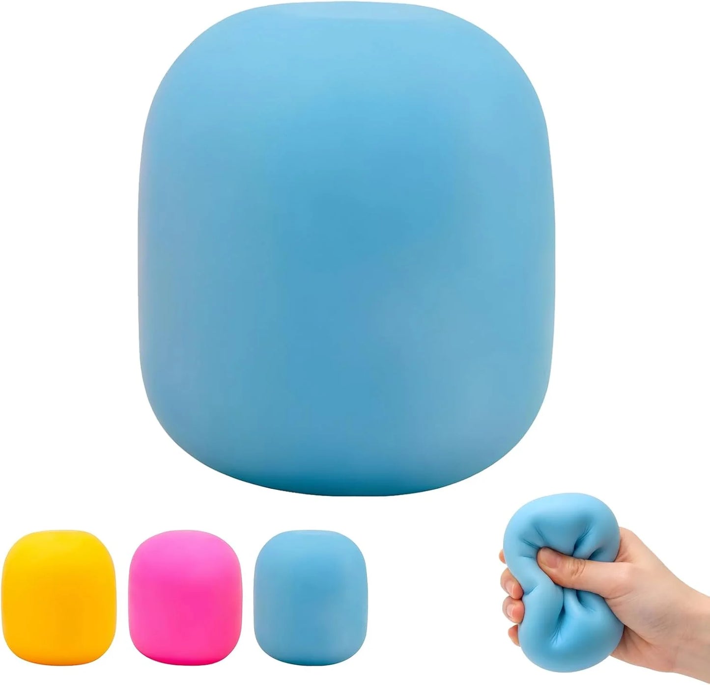 Gum Drop Squeeze Color Changing Squishy, Slow Stress Balls Fidget Sensory Toys for Adults,Gum Drop Shape (Blue) - US 1486