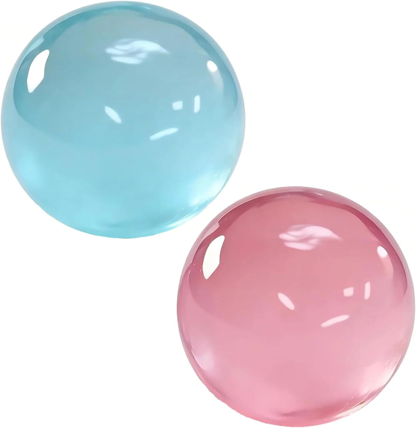 Coconut Oil Squishy, Coconut Oil Stress Ball – Super Soft, Handmade Slow Rising Fidget Squeeze Toy for Stress Relief, Squeeze the Stress Away (Blue+Pink) - US 3508
