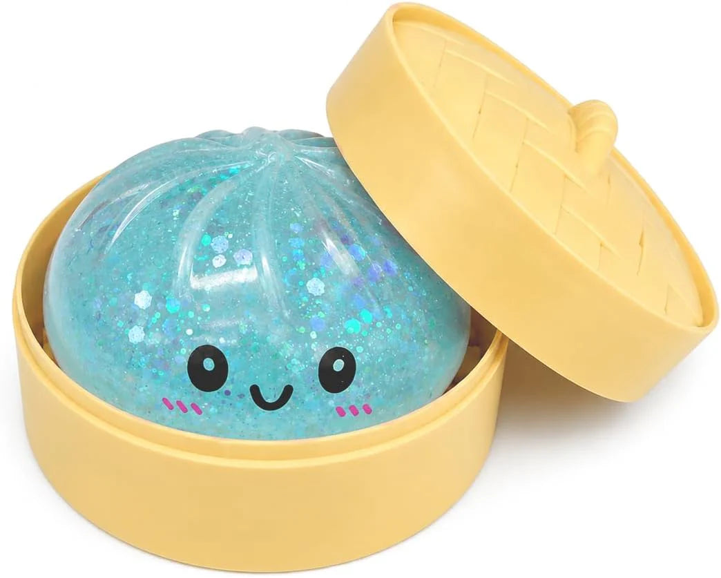 Blue Dumpling Squishies New Mystery Squishies Dumpling with Box Stress Relief Balls Sensory Toys Desk Squeeze Toys Gift - US 3122