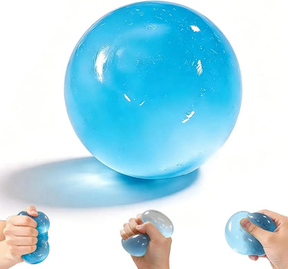 Blue Coconut Oil Stress Ball, Coconut Oil Squishy Ball, Squishy Coconut Oil Stress Ball & Coconut Oil Squishy, Blue Slow Rising Squeeze Toy, Anxiety Relief Fidget, for Office & Daily Use - US 8862