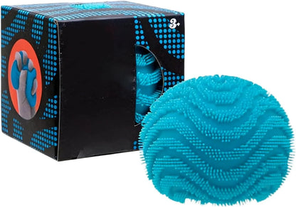 Fuzz Ball Squishy Stress Ball, Stress Fun Desk Fuzz Squeeze Ball, Plush Squeeze Ball for Desktop (Blue) - US 1949