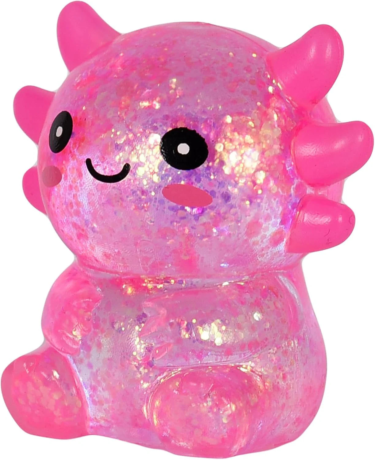 Axolotl Squishy Stress Toy – Cute Sitting Axolotl Fidget Toy Soft Squeeze Sensory Toy for Kids & Adults, Anxiety Relief Desk Toy, Party Favor (Pink) - US 1788