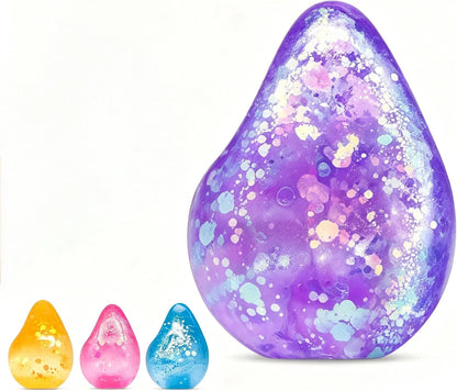 Fidget Toys Squishy Water Drop, Stress Cube Squishies Anxiety Stress Relief, Ice Squishy Stress Cube- Malt Sugar Balls, Sensory Ball for Kids with Autism (Blue, 1) - US 4876